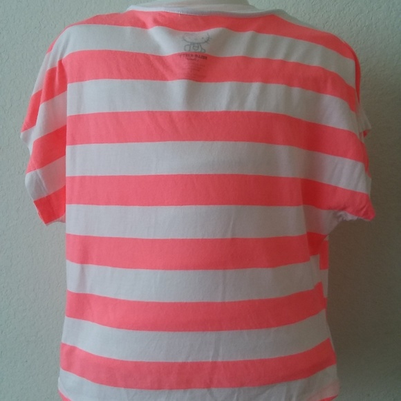 Hello Kitty Pink Striped Shirt Sanrio Junior Small - Picture 2 of 6